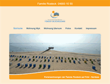 Tablet Screenshot of foehr-urlaub-rosteck.de